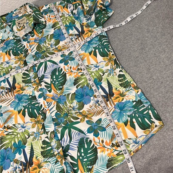 Alex Vando Mens Hawaiian Shirt Size XL Camp Tropical Floral Summer Vacation - Picture 5 of 8